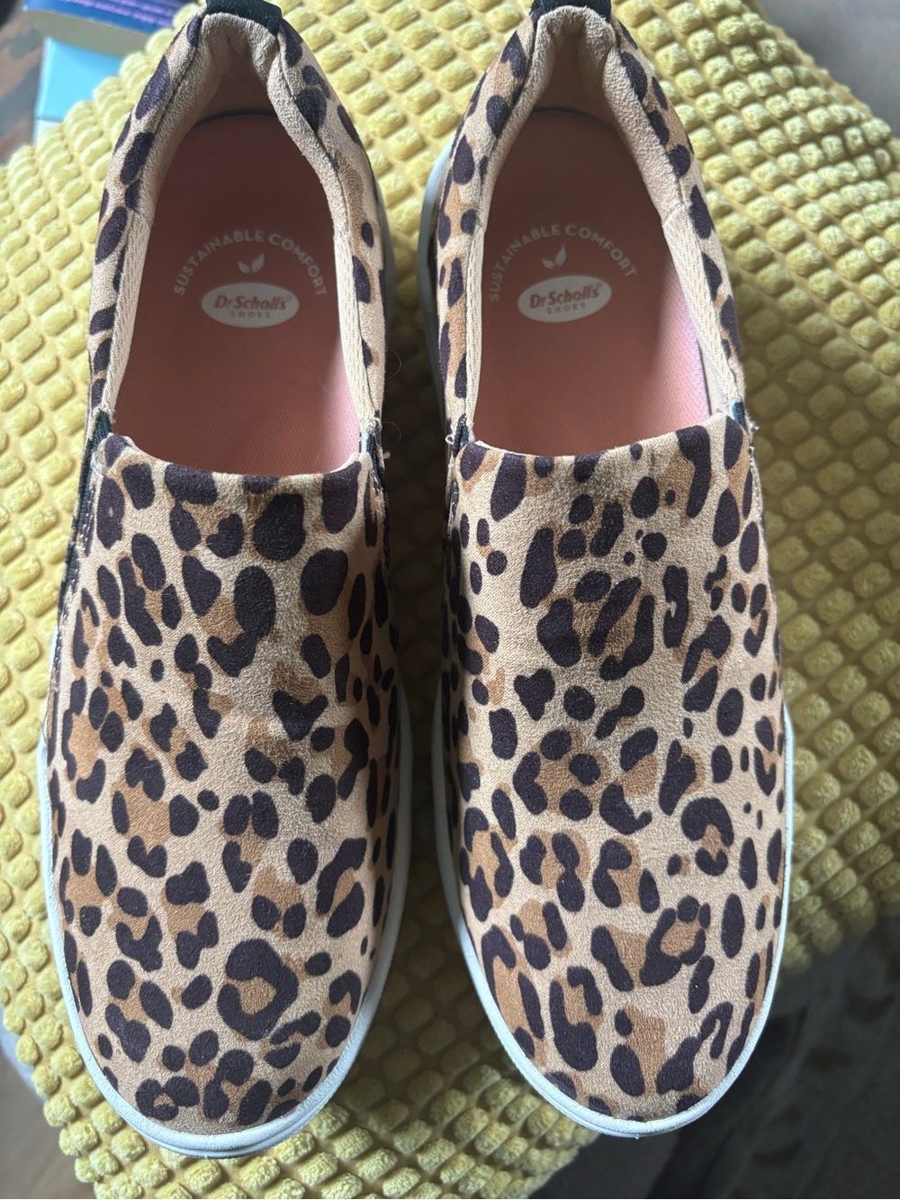 Dr. Scholl's Leopard Print Slip-On Sneakers - Brown/Black